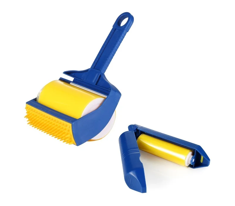 289440 Brosse à rouleau lavable 2 en 1 pour enlever les poils et les débris