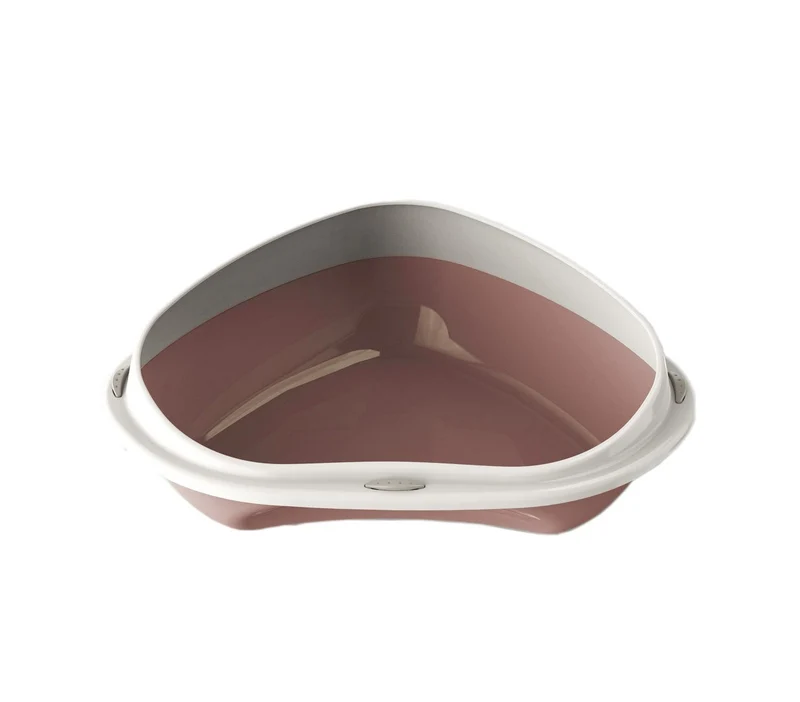 105355 Bac à litière d'angle pour chats SHUTTLE ANGOLARE 49cm plusieurs couleurs