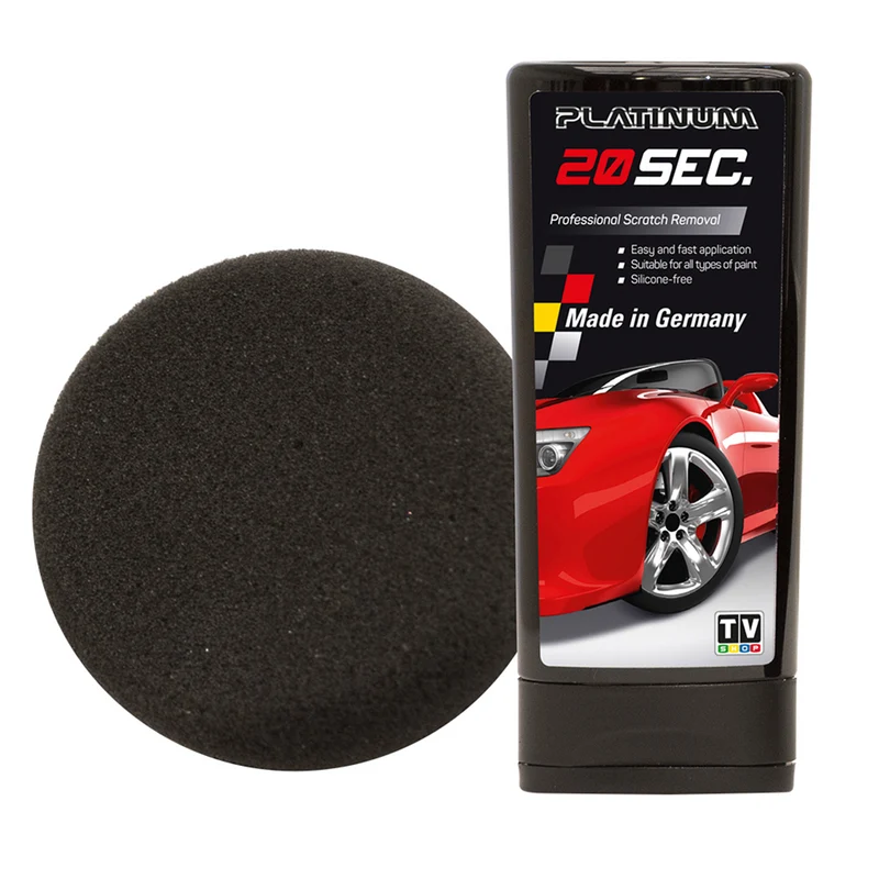 Rémover les Rayures Platinum Pâte Abrasive Auto 100ml avec Éponge