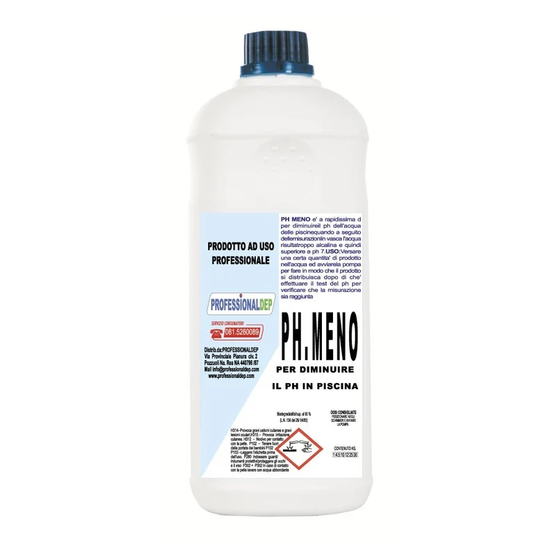 PH MENO PROFESSIONAL DEP réduction du pH de l’eau 1lt biodégradable à 90%