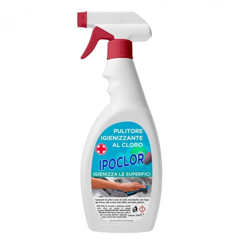 Dégraissant 2 en 1 blanchit et désinfecte l'hypochlorite de sodium IPOCLOR 750ml