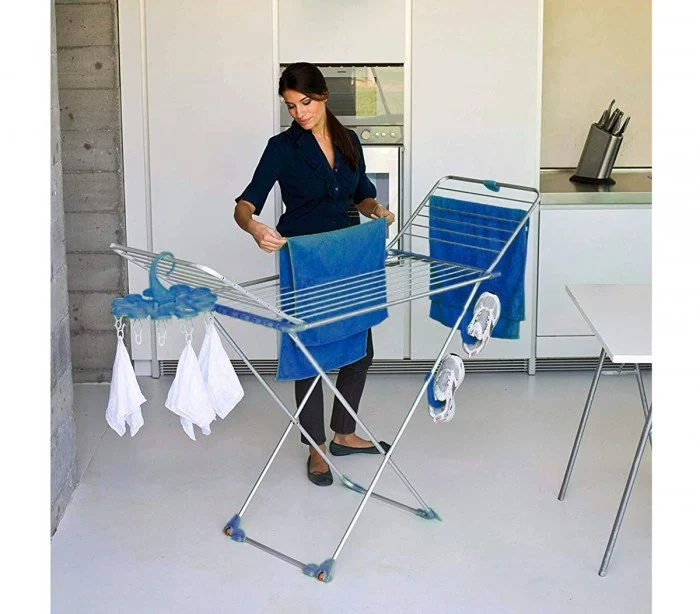 646601 Séchoir à linge vertical en acier VestiAmo CASA STENDLY 18 mt 178x55x105 cm