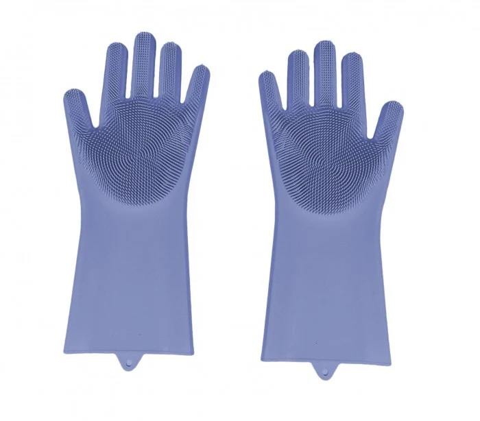 183693 Gants en silicone 2 en 1 avec éponge GLOVE BETTER multifonctionnel