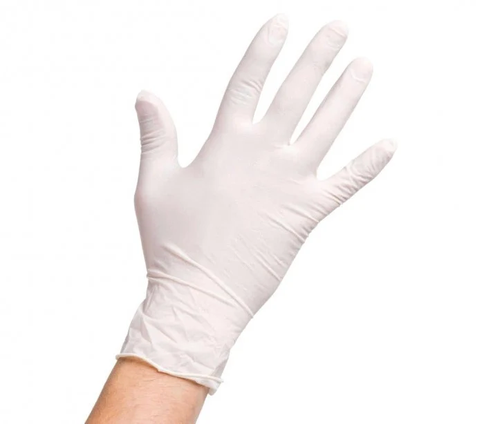 220603 Pack 100 gants en latex jetables tailles RILUX du S au XL