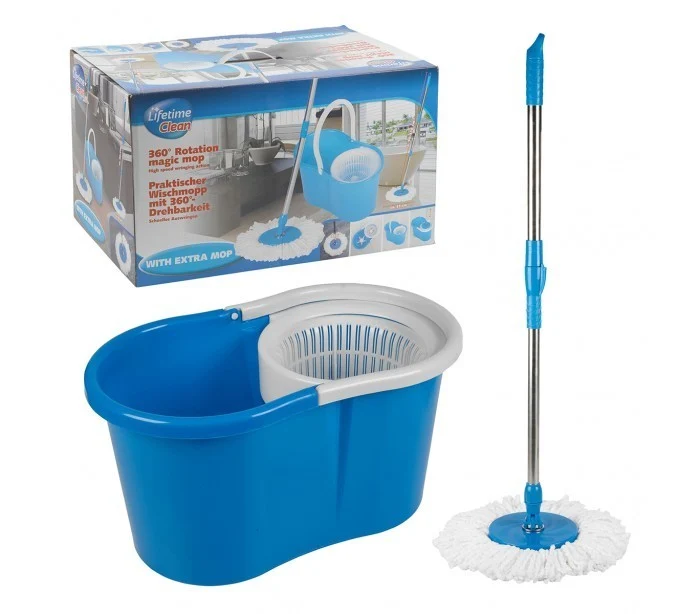 Balais + Seau avec poignée extensible Magic Mop LIFETIME CLEAN 53922