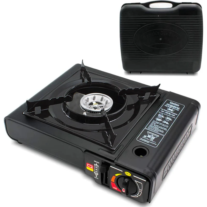 Réchaud à gaz portable pour camping en mallette idéal pour cuisine en plein air