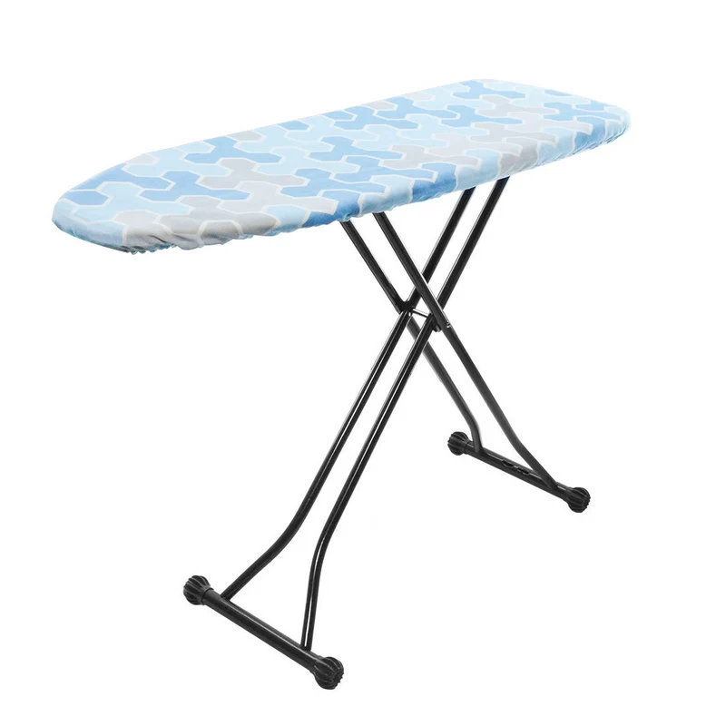 Table à Repasser Structure en Acier Pliable Réglable en Hauteur avec Crochet