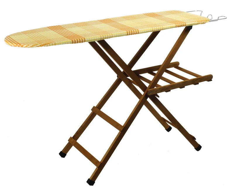 Mottinox planche à repasser en bois de hêtre 256-257 étagère pieds antidérapant
