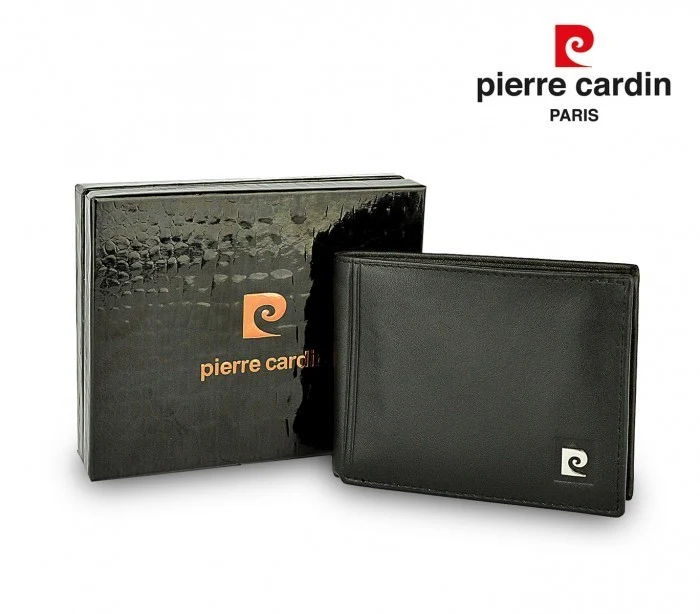 8805 TILAK08 portefeuille homme avec porte monnaie cuir véritable PIERRE CARDIN