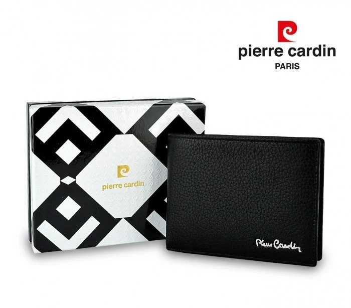 8805 TILAK11 portefeuille homme avec porte monnaie cuir véritable PIERRE CARDIN