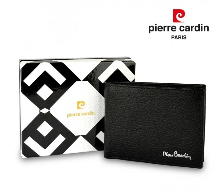 8866 TILAK11 portefeuille homme avec porte monnaie cuir véritable PIERRE CARDIN