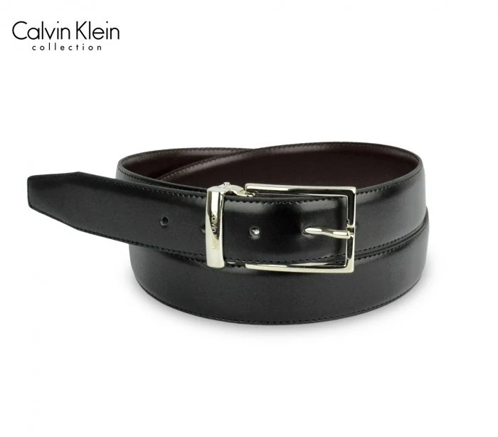 CK014 Ceinture pour homme en vrai cuir Calvin Klein taille 100/125