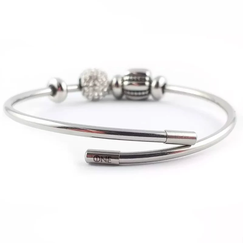 c1645 One Be Oneself Bracelet TREE OF LIFE en cristaux swaroski en acier 316L