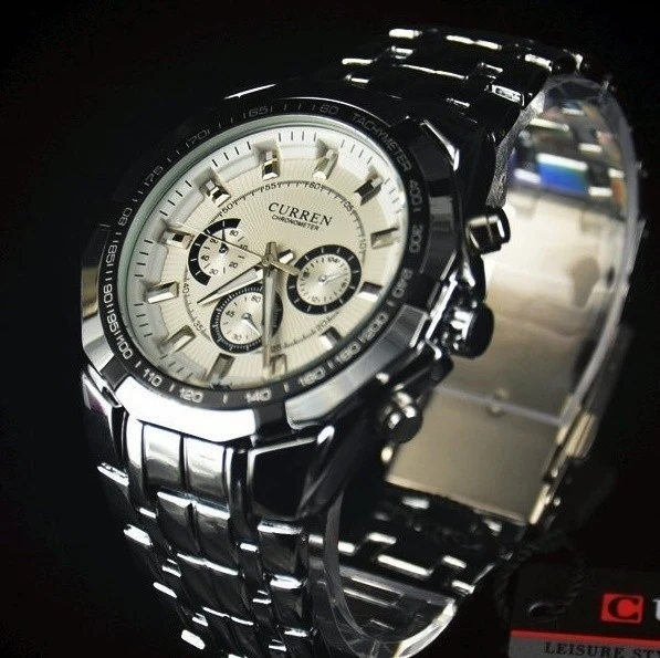 Montre homme - mod.Paris - acier avec aiguilles
