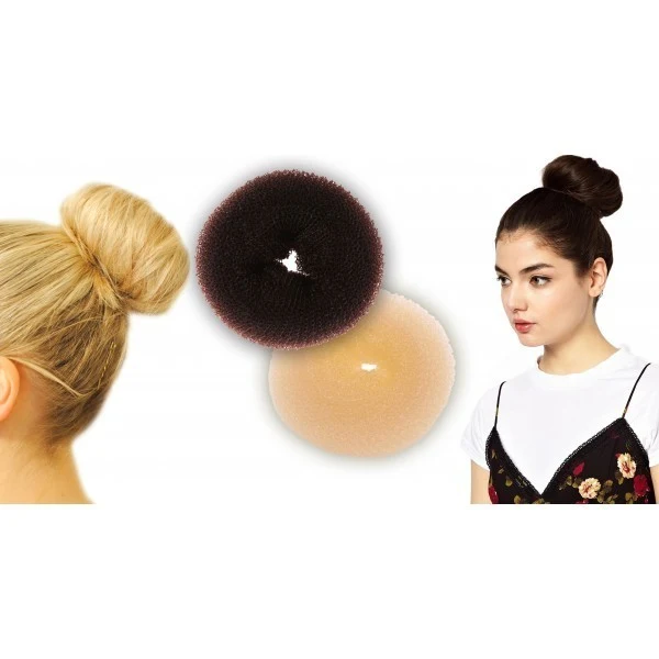 Élastiques d'arrêt de coiffure en nylon - chignon - donut - accesoire cheveux