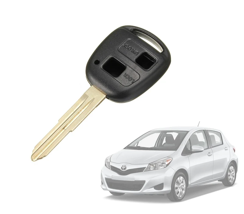 Coque de clé verrouillage télécommande 2 boutons à distance pour voiture Toyota