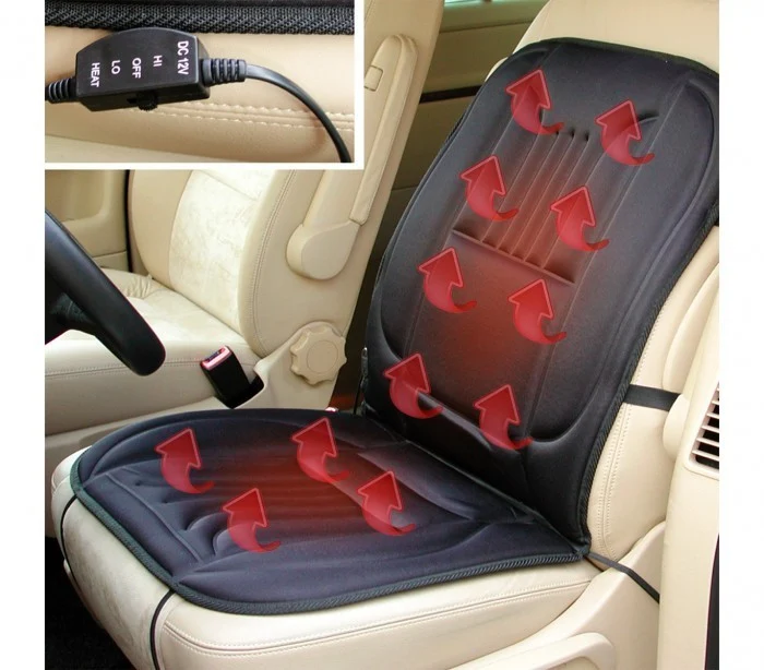 36426 Housse de siège de voiture universelle chauffante 12 V avec interrupteur