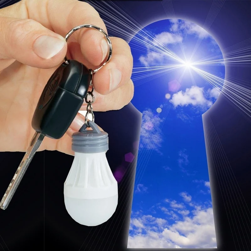 Porte clé Ampoule LED - torche pour trouver facilement les objets