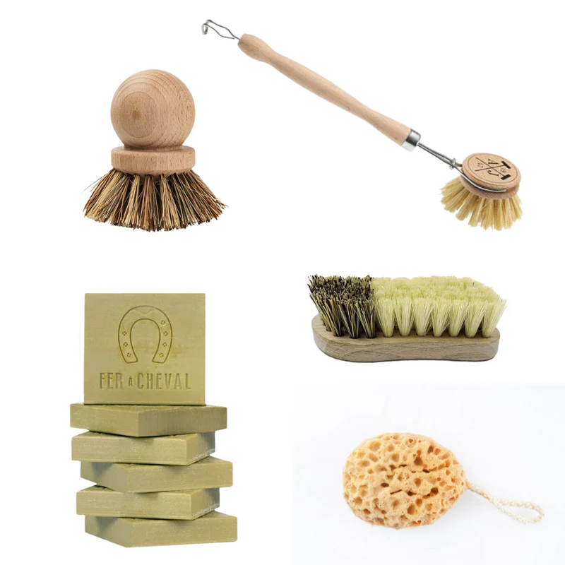 Assortiment d'accessoires & Savons de Marseille