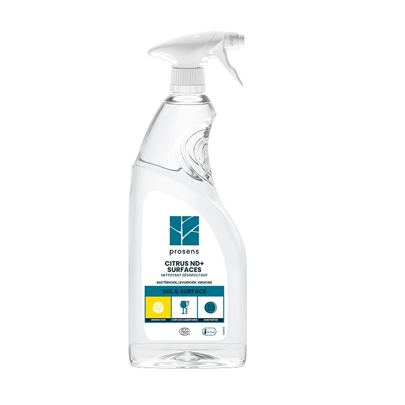 NETTOYANT DESINFECTANT MULTI-SURFACES CITRUS ND+ ECOCERT 750ML