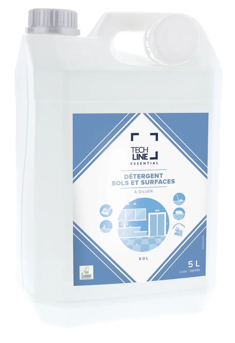 NETTOYANT SOLS ET SURFACES TECHLINE ECOLABEL 5L