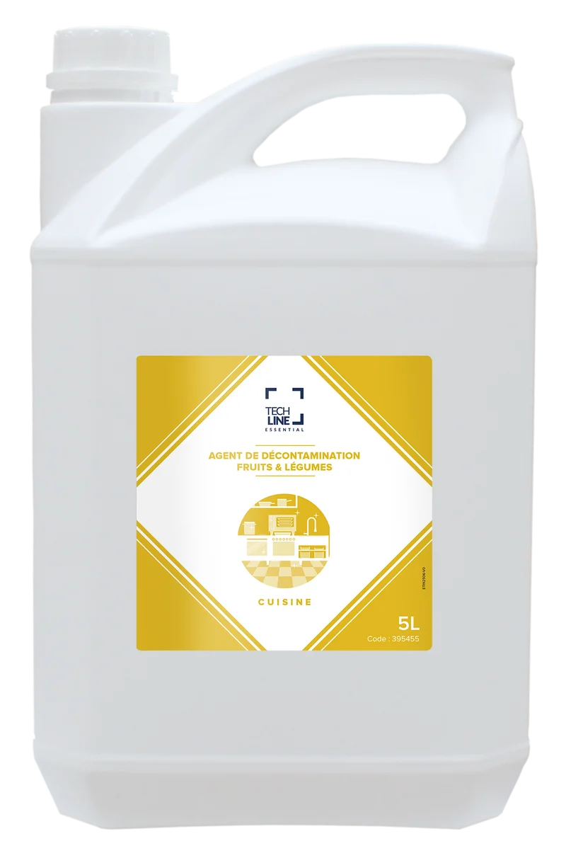 AGENT DECONTAMINANT POUR FRUITS & LEGUMES TECHLINE 5L