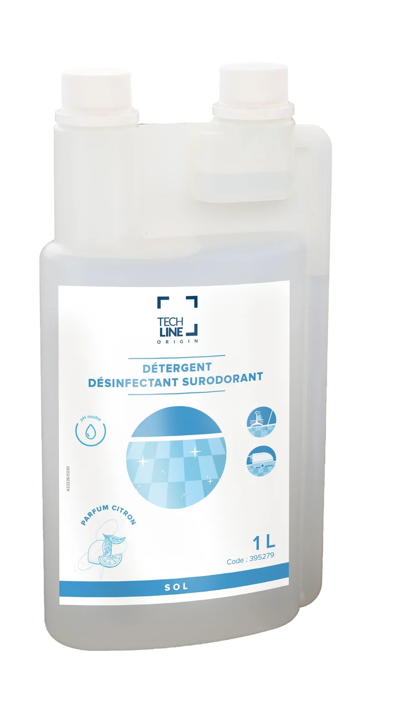NETTOYANT DESINFECTANT SURODORANT CITRON TECHLINE 1L DOSEUR