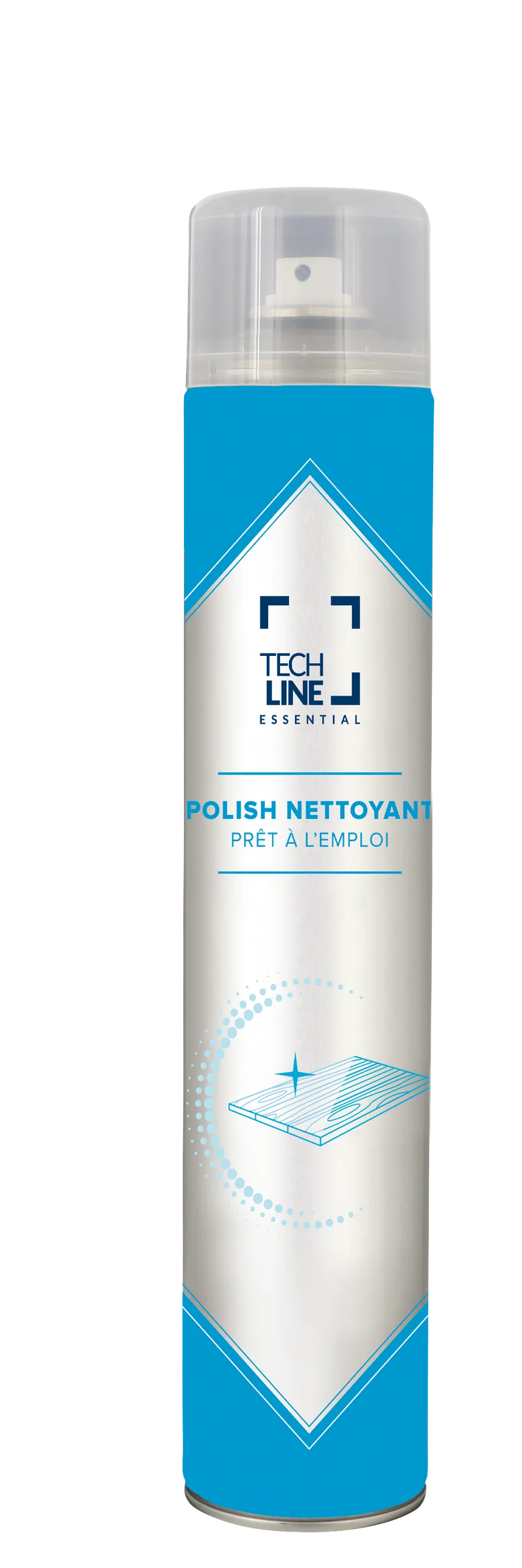 NETTOYANT POLISH BOIS AVEC SILICONE TECHLINE 750ML