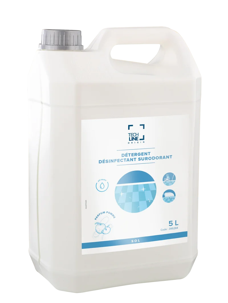 NETTOYANT DESINFECTANT SURODORANT POMME TECHLINE 5L