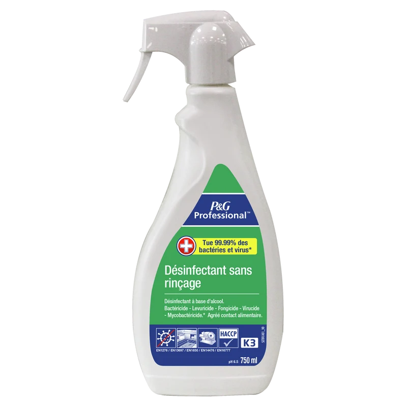 DESINFECTANT SANS RINCAGE K3 P&G PROFESSIONAL 750ML