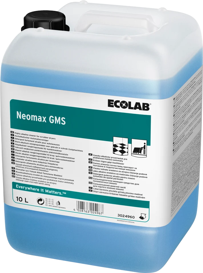 DETERGENT AUTOLAVEUSE NEOMAX GMS ECOLAB 10L