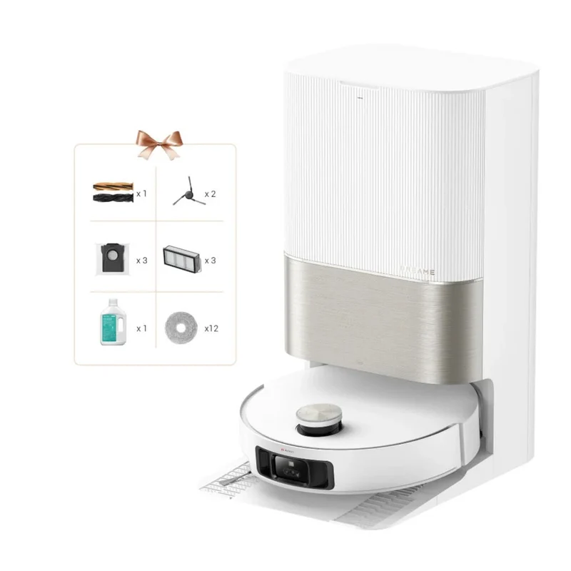 Dreame – X50 Ultra Complete Robot aspirador y fregasuelos blanco con base automática para hogar