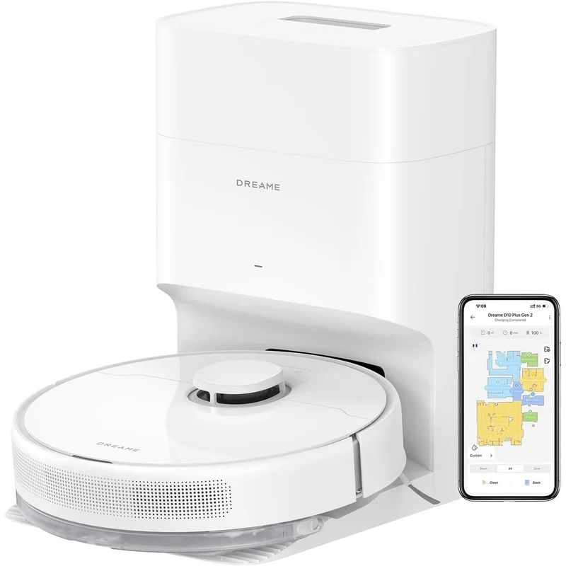 Dreame – D10 Plus Gen 2 Robot aspirador con autovaciado para hogar