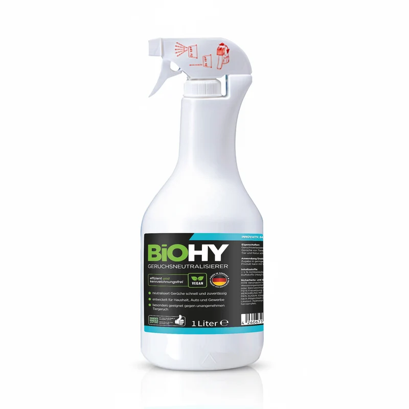 BIOHY neutralisateur d'odeurs, éliminateur d'odeurs, purificateur d'air, tueur d'odeurs