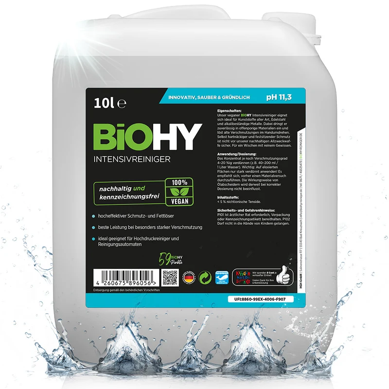 BiOHY nettoyant intensif, nettoyant industriel, nettoyant universel, concentré, B2B