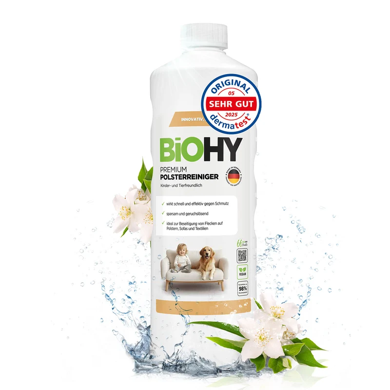 BiOHY Premium nettoyant pour meubles rembourrés, nettoyant pour textiles, nettoyant pour meubles rembourrés, nettoyant pour canapés
