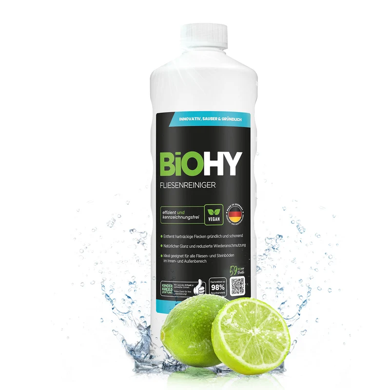 BiOHY nettoyant pour carrelage, nettoyant pour sol carrelé, huile pour carrelage
