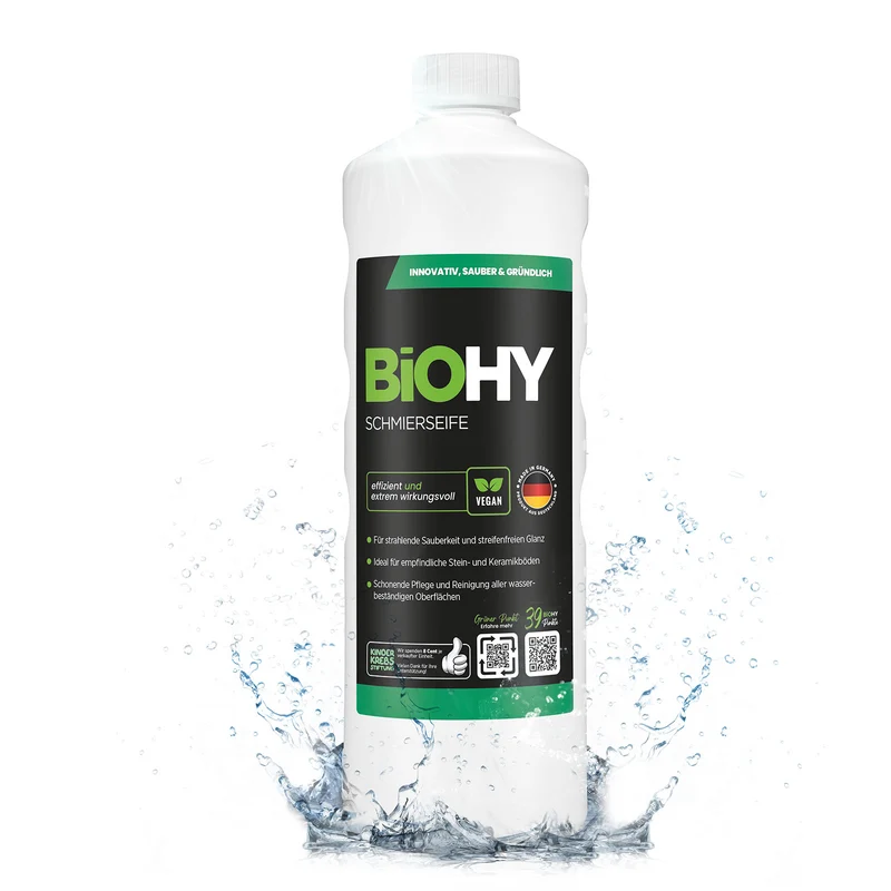 BiOHY savon mou, solution de savon mou, nettoyant pour sol, concentré