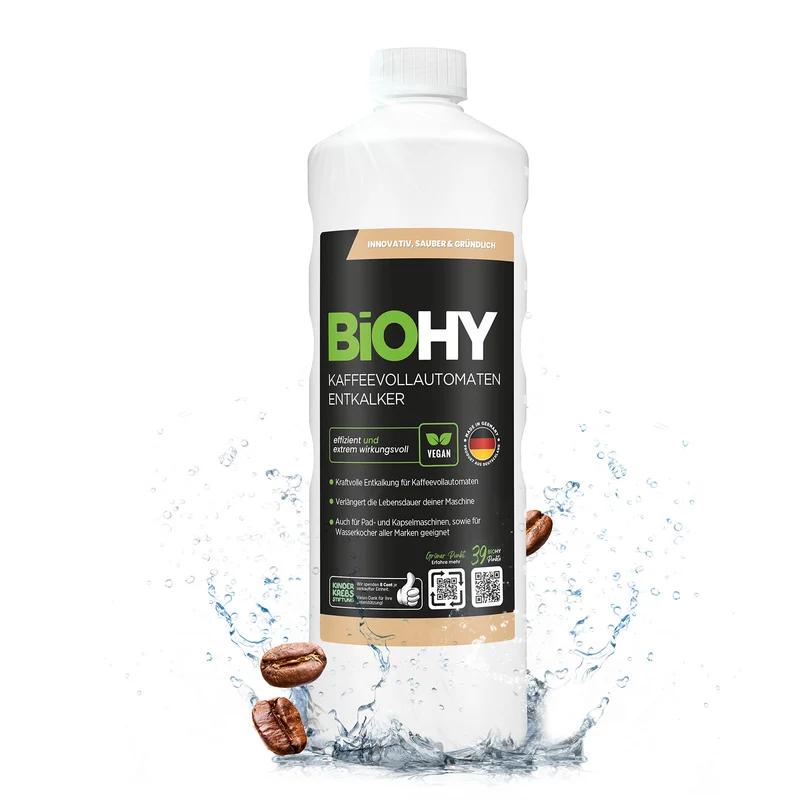 BiOHY Détartrant pour machines à café automatiques, détartrant