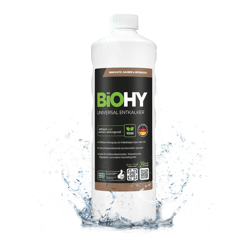 BiOHY Détartrant universel, détartrant, dissolvant de calcaire, nettoyant de calcaire