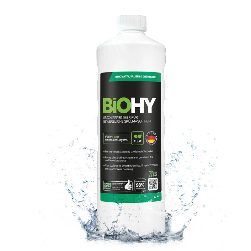 BiOHY détergent pour la vaisselle, liquide vaisselle, concentré