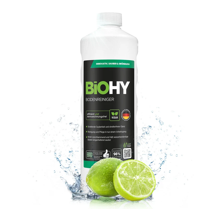 BiOHY nettoyant pour sols, nettoyant pour sols, nettoyant non moussant pour sols, concentré