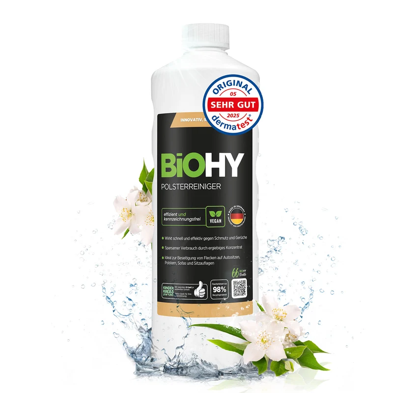 BiOHY nettoyant pour meubles rembourrés, nettoyant pour textiles, nettoyant pour meubles rembourrés, nettoyant pour canapés