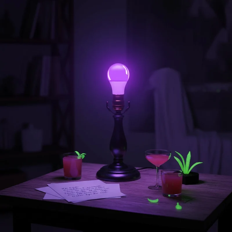Halloween UV LED Light Bulb with Motion Sensor, E27, Blacklight Effect for Decoration