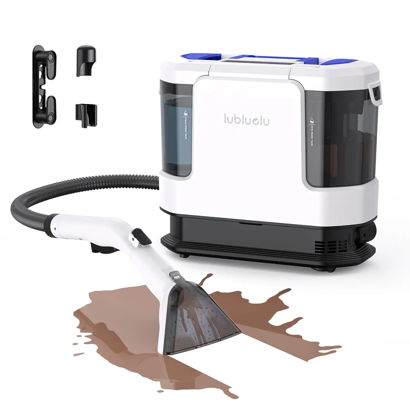lubluelu V11 Portable Upholstery & Spot Cleaner - 4 Cleaning Modes with Wheeled Base Design