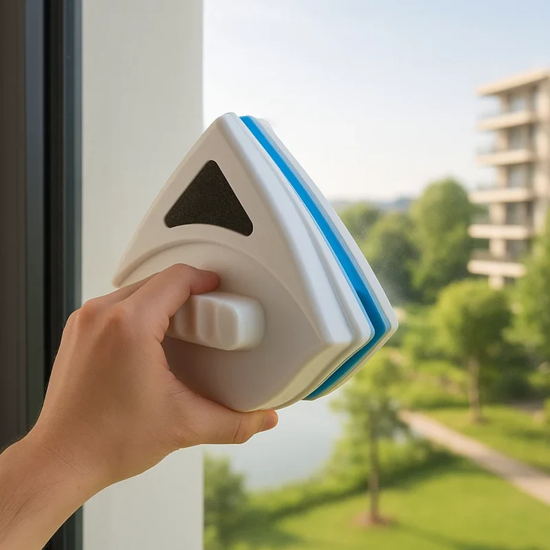 Magnetic double-sided window cleaner – ideal for hard-to-reach windows