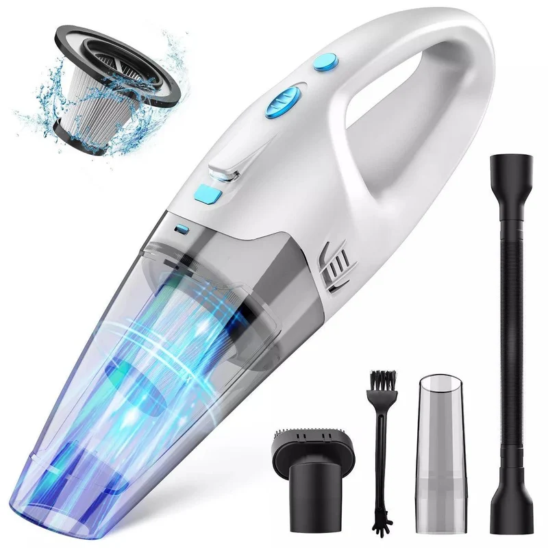 Teendow 6000Pa Handheld Cordless Car Vacuum Cleaner