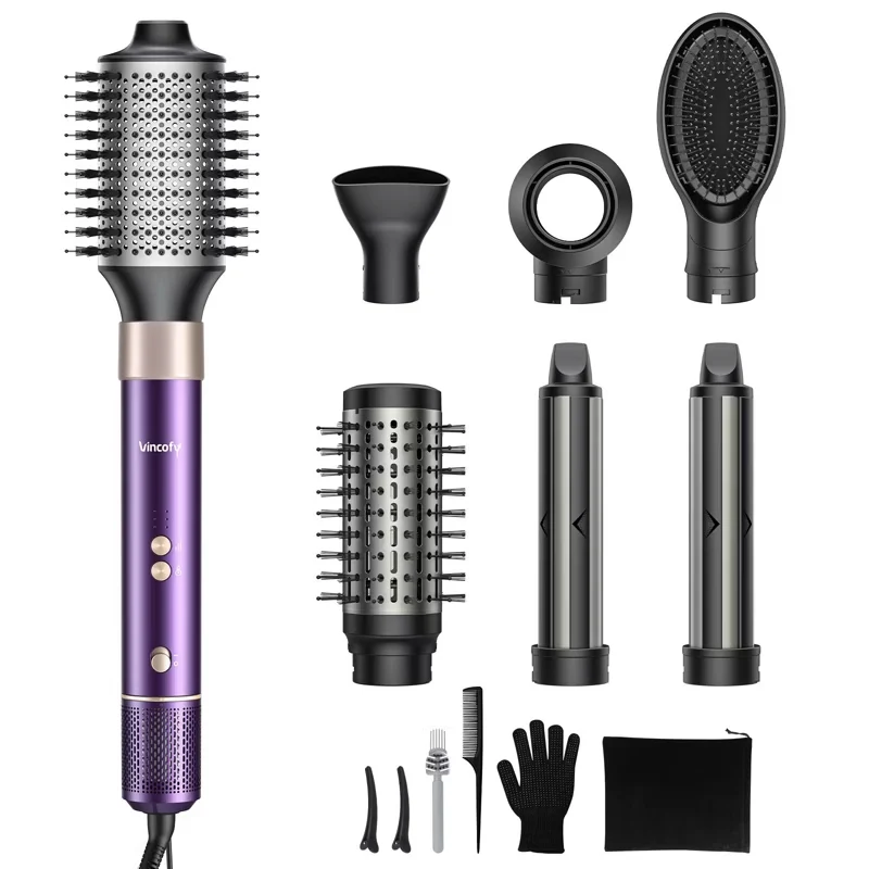Teendow Multihaarstyler HB-801i Airstyler, Warmluftbürste 1500W, mit Aufbewahrungstasche