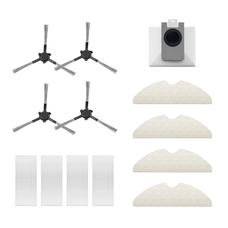 13 Pack Replacement Parts For Teendow D20SMAX+ Robot Vacuum
